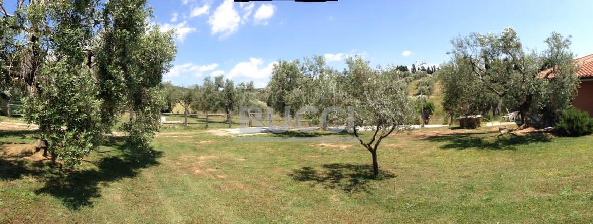 IN ZONA COLLINARE VICINO A FOLLONICA VILLA UNIFAMILIARE CON TERRENO CIRCA ETTARO VISTA MARE RICHIESTA € 720.000